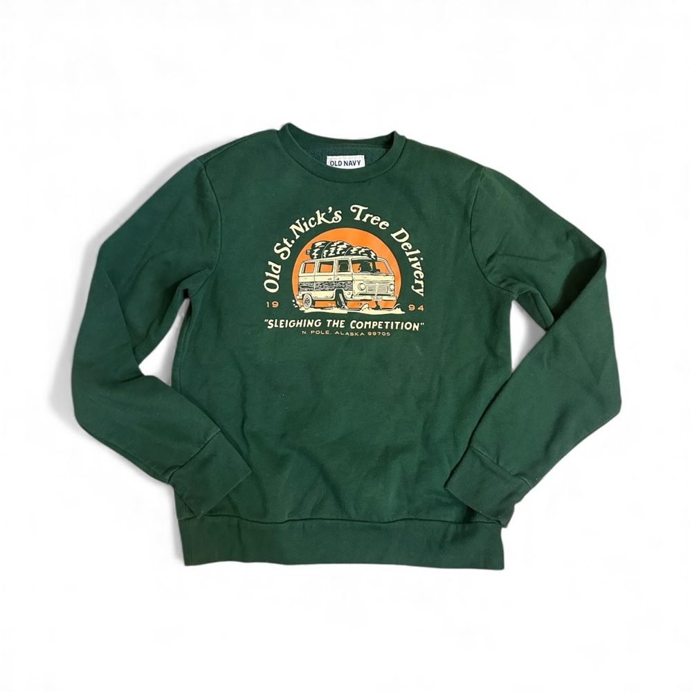 Old Navy Men's Crewneck Sweater in Forest Green